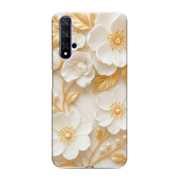 Силиконовый чехол на Huawei Honor 20 с принтом Цветы Силиконовый чехол на Huawei Honor 20 с принтом Цветы