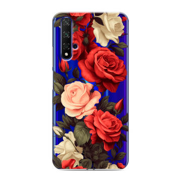 Силиконовый чехол на Huawei Honor 20 с принтом Розы Силиконовый чехол на Huawei Honor 20 с принтом Розы