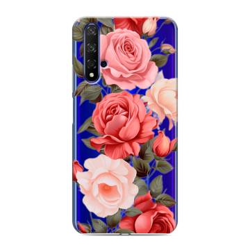 Силиконовый чехол на Huawei Honor 20 с принтом Розы Силиконовый чехол на Huawei Honor 20 с принтом Розы
