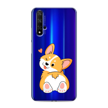 Силиконовый чехол на Huawei Honor 20 с принтом Корги Силиконовый чехол на Huawei Honor 20 с принтом Корги