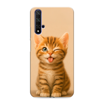 Силиконовый чехол на Huawei Honor 20 с принтом котенок Силиконовый чехол на Huawei Honor 20 с принтом котенок