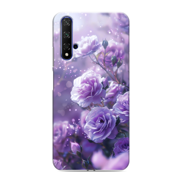 Силиконовый чехол на Huawei Honor 20 с принтом Розы цветы Силиконовый чехол на Huawei Honor 20 с принтом Розы цветы