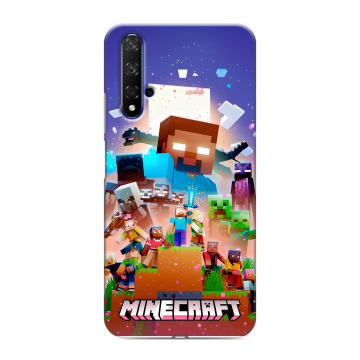 Силиконовый чехол на Huawei Honor 20 с принтом Майнкрафт Minecraft Силиконовый чехол на Huawei Honor 20 с принтом Майнкрафт Minecraft