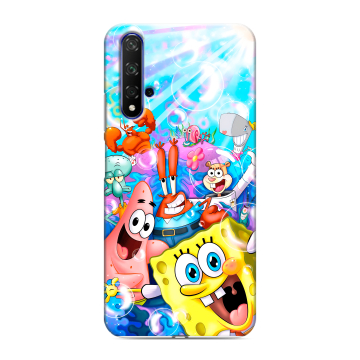 Силиконовый чехол на Huawei Honor 20 с принтом спанчбоб спанч боб Силиконовый чехол на Huawei Honor 20 с принтом спанчбоб спанч боб
