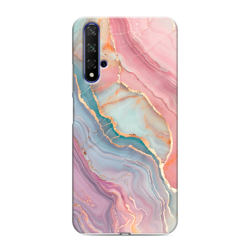 Силиконовый чехол на Huawei Honor 20 с принтом розовый мрамор Силиконовый чехол на Huawei Honor 20 с принтом розовый мрамор