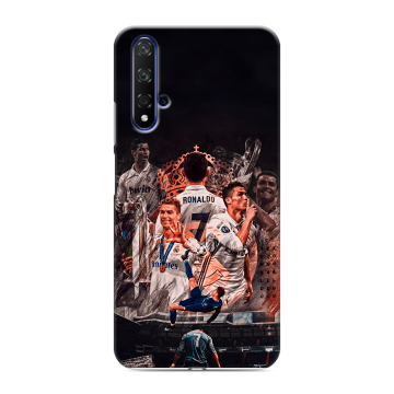Силиконовый чехол на Huawei Honor 20 с принтом Реал Роналдо Real Ronaldo