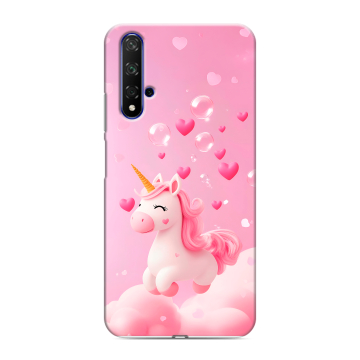 Силиконовый чехол на Huawei Honor 20 с принтом Единорог Силиконовый чехол на Huawei Honor 20 с принтом Единорог