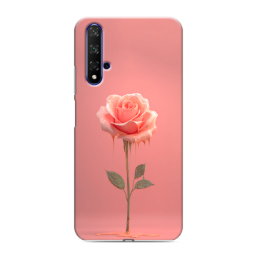 Силиконовый чехол на Huawei Honor 20 с принтом Розовая роза Силиконовый чехол на Huawei Honor 20 с принтом Розовая роза