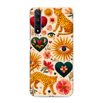 Силиконовый чехол на Huawei Honor 20 с принтом Модный принт Силиконовый чехол на Huawei Honor 20 с принтом Модный принт