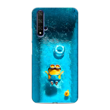 Силиконовый чехол на Huawei Honor 20 с принтом Миньоны Силиконовый чехол на Huawei Honor 20 с принтом Миньоны