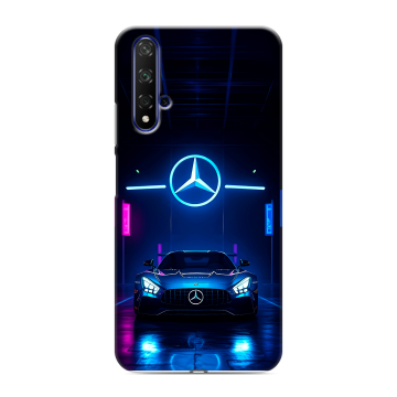 Силиконовый чехол на Huawei Honor 20 с принтом Mercedes Мерседес Силиконовый чехол на Huawei Honor 20 с принтом Mercedes Мерседес