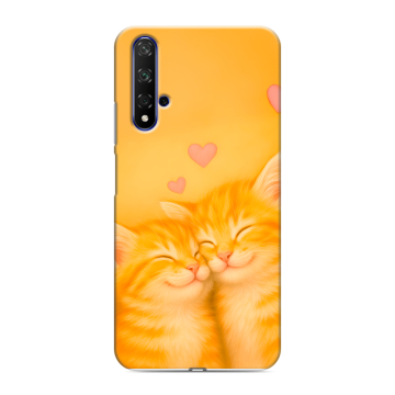 Силиконовый чехол на Huawei Honor 20 с принтом Милые котята Силиконовый чехол на Huawei Honor 20 с принтом Милые котята