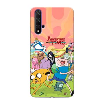 Силиконовый чехол на Huawei Honor 20 с принтом Adventure time Время приключений
