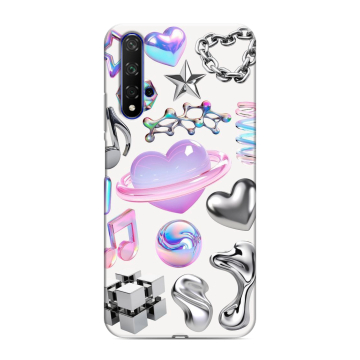 Силиконовый чехол на Huawei Honor 20 с принтом Y2K Силиконовый чехол на Huawei Honor 20 с принтом Y2K