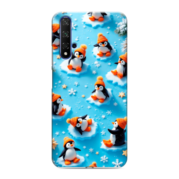 Силиконовый чехол на Huawei Honor 20 с принтом Новый год