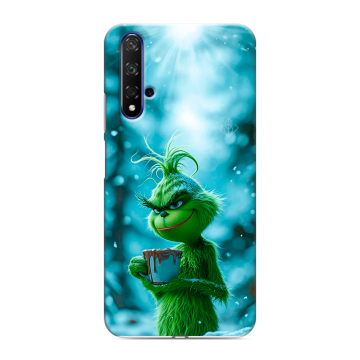 Силиконовый чехол на Huawei Honor 20 с принтом Новый год гринч