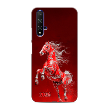 Силиконовый чехол на Huawei Honor 20 с принтом Новый год