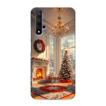 Силиконовый чехол на Huawei Honor 20 с принтом Новый год