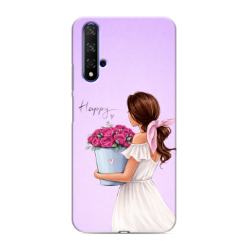 Силиконовый чехол на Huawei Honor 20 с принтом женский Силиконовый чехол на Huawei Honor 20 с принтом женский