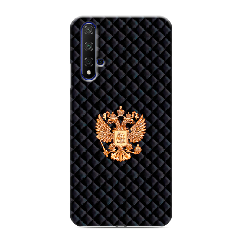 Силиконовый противоударный чехол на Huawei Honor 20 с принтом Герб России принт Силиконовый противоударный чехол на Huawei Honor 20 с принтом Герб России принт