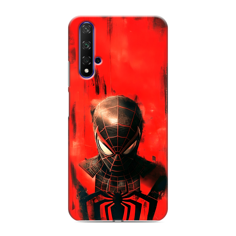Силиконовый противоударный чехол на Huawei Honor 20 с принтом человек паук spiderman Силиконовый противоударный чехол на Huawei Honor 20 с принтом человек паук spiderman