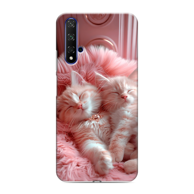 Силиконовый чехол на Huawei Honor 20 с принтом котята котики Силиконовый чехол на Huawei Honor 20 с принтом котята котики