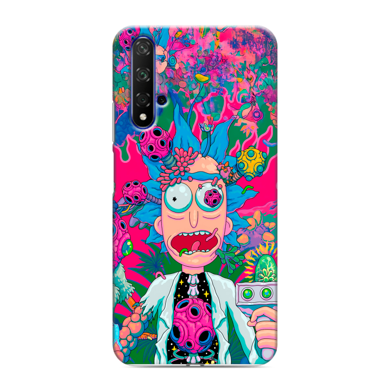 Силиконовый противоударный чехол на Huawei Honor 20 с принтом Рик и Морти Rick Morty Силиконовый противоударный чехол на Huawei Honor 20 с принтом Рик и Морти Rick Morty