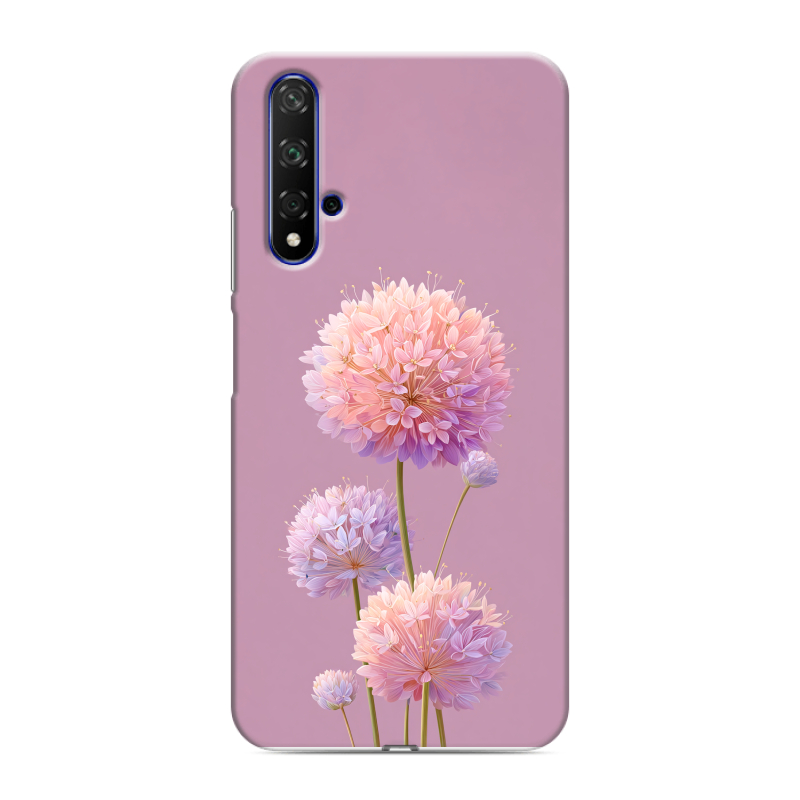 Силиконовый чехол на Huawei Honor 20 с принтом Цветы Силиконовый чехол на Huawei Honor 20 с принтом Цветы