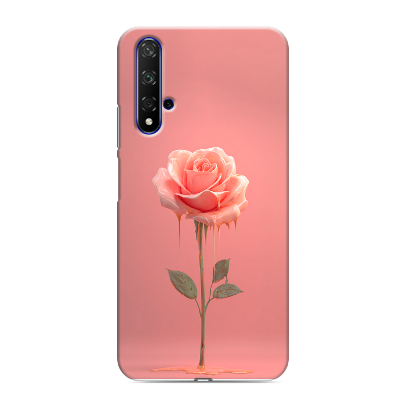 Силиконовый чехол на Huawei Honor 20 с принтом Розовая роза Силиконовый чехол на Huawei Honor 20 с принтом Розовая роза