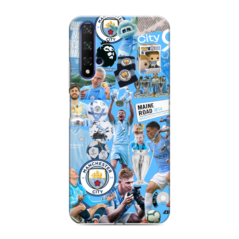 Силиконовый чехол на Huawei Honor 20 с принтом Man City Манчестер Сити Силиконовый чехол на Huawei Honor 20 с принтом Man City Манчестер Сити