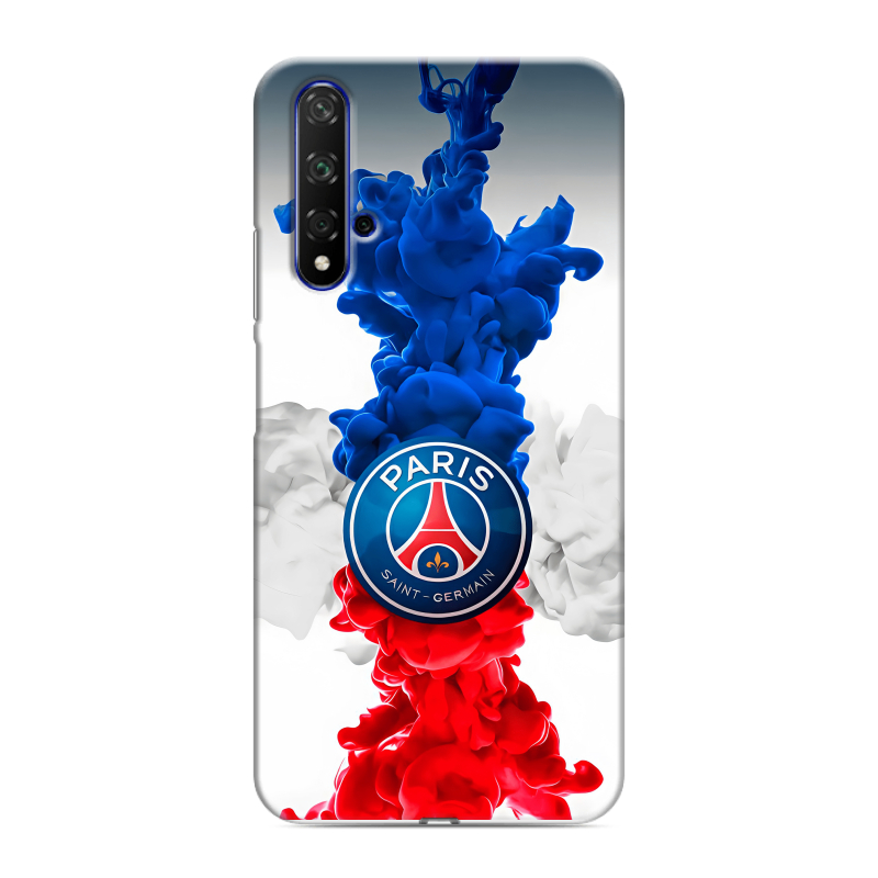 Силиконовый чехол на Huawei Honor 20 с принтом PSG ПСЖ Силиконовый чехол на Huawei Honor 20 с принтом PSG ПСЖ