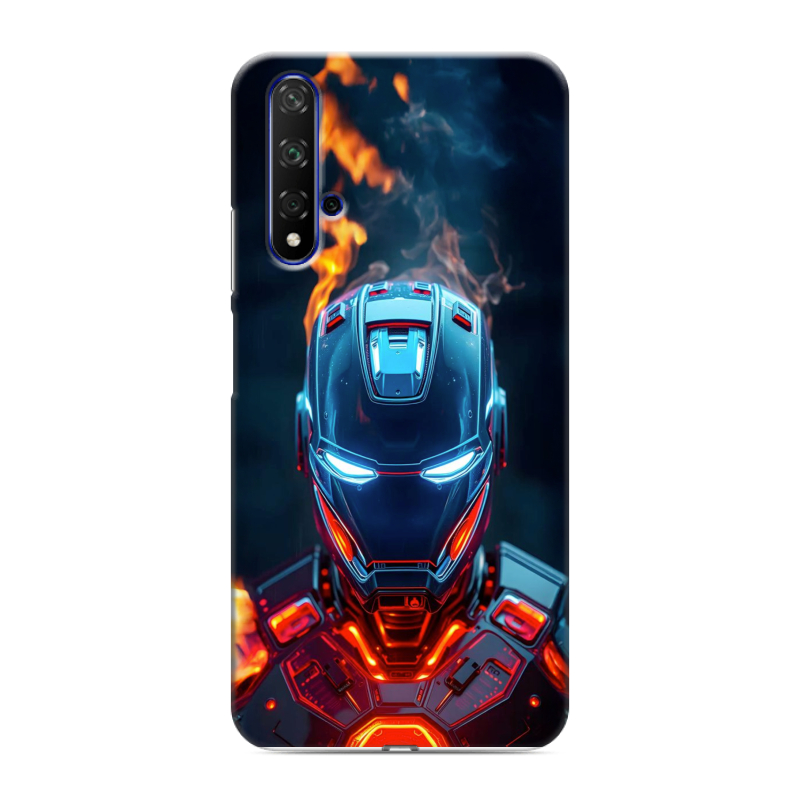 Силиконовый противоударный чехол на Huawei Honor 20 с принтом IronMan Железный человек Силиконовый противоударный чехол на Huawei Honor 20 с принтом IronMan Железный человек