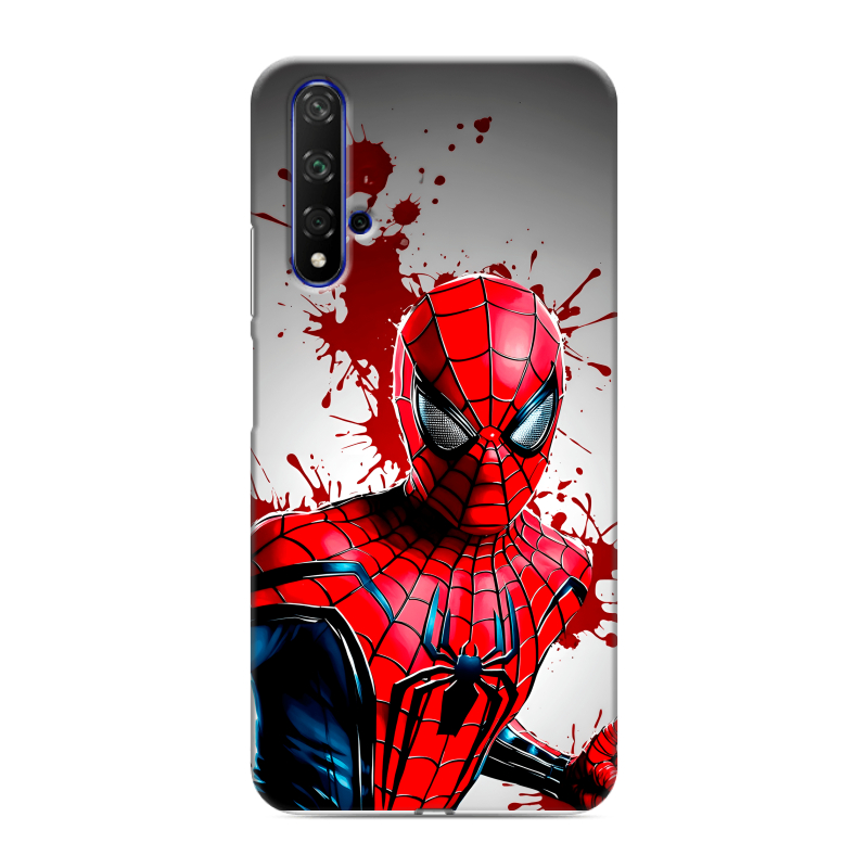 Силиконовый противоударный чехол на Huawei Honor 20 с принтом Spiderman Человек паук Силиконовый противоударный чехол на Huawei Honor 20 с принтом Spiderman Человек паук