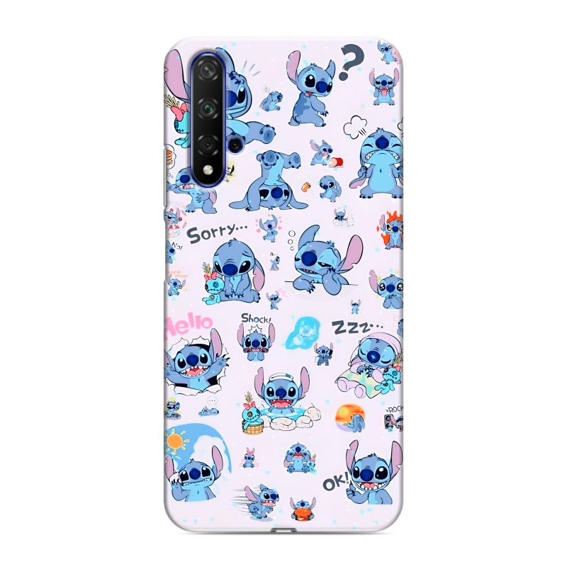 Силиконовый противоударный чехол на Huawei Honor 20 с принтом Лило и Стич Силиконовый противоударный чехол на Huawei Honor 20 с принтом Лило и Стич