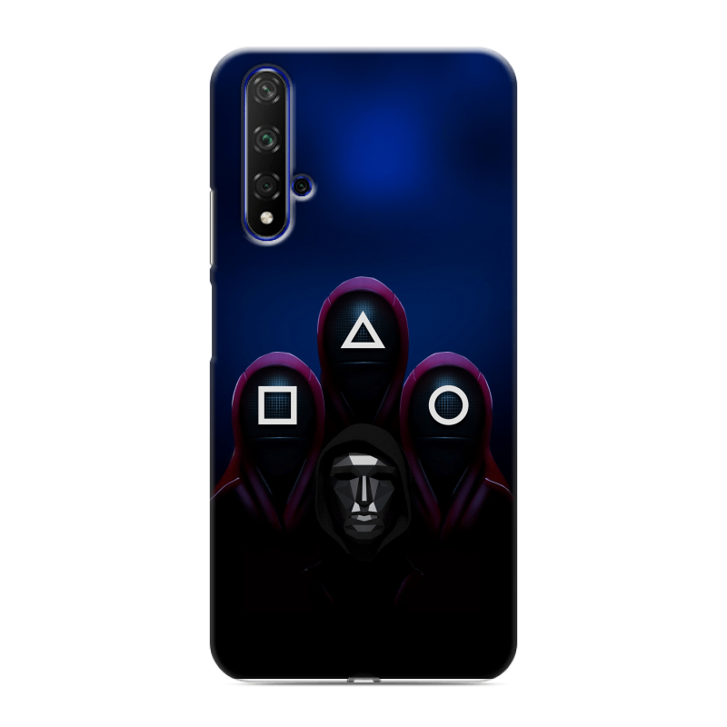 Силиконовый противоударный чехол на Huawei Honor 20 с принтом Игра Кальмара Силиконовый противоударный чехол на Huawei Honor 20 с принтом Игра Кальмара