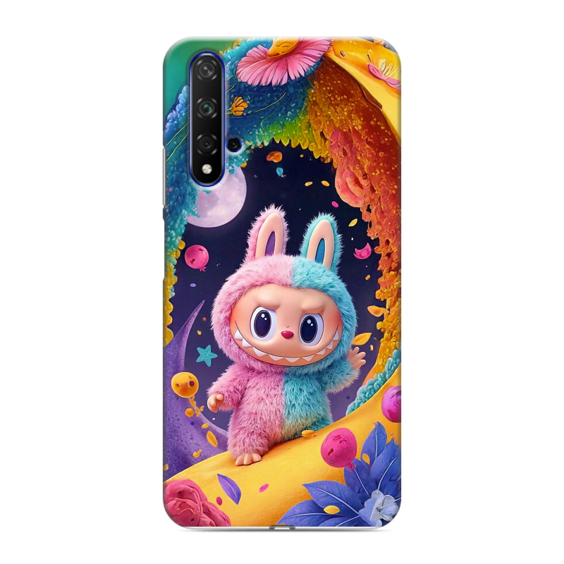 Силиконовый противоударный чехол на Huawei Honor 20 с принтом Labubu Лабубу Силиконовый противоударный чехол на Huawei Honor 20 с принтом Labubu Лабубу