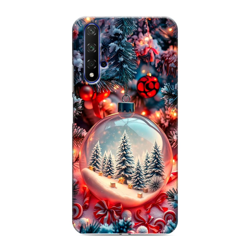 Силиконовый чехол на Huawei Honor 20 с принтом Новый год Силиконовый чехол на Huawei Honor 20 с принтом Новый год