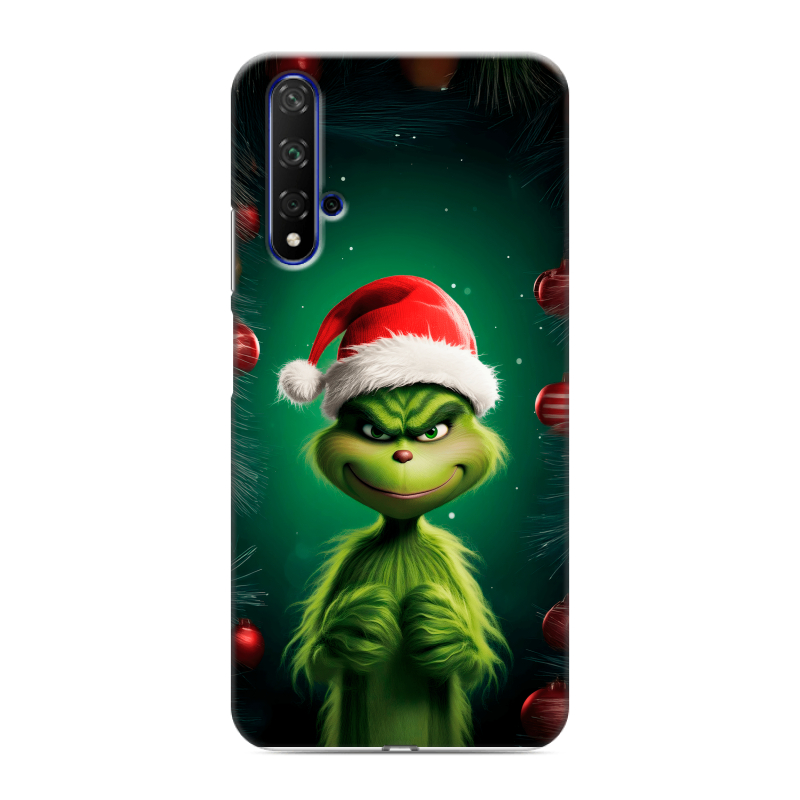 Силиконовый чехол на Huawei Honor 20 с принтом Гринч Новый год Рождество Силиконовый чехол на Huawei Honor 20 с принтом Гринч Новый год Рождество