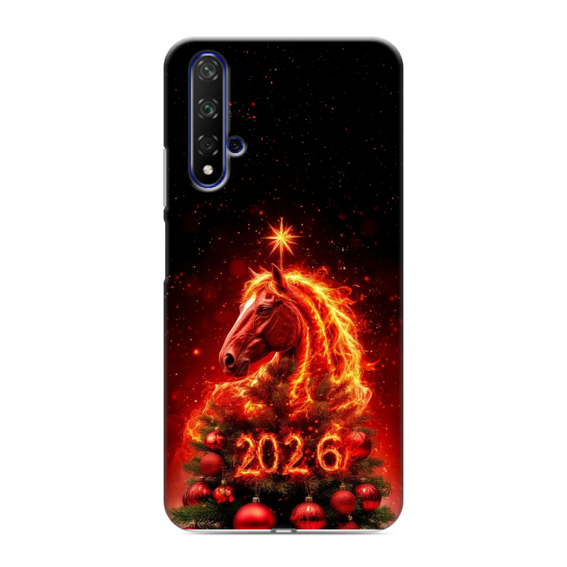 Силиконовый чехол на Huawei Honor 20 с принтом Новый год Силиконовый чехол на Huawei Honor 20 с принтом Новый год