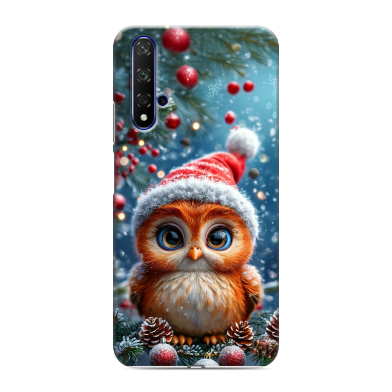 Силиконовый противоударный чехол на Huawei Honor 20 с принтом Новый год Силиконовый противоударный чехол на Huawei Honor 20 с принтом Новый год