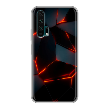 Силиконовый противоударный чехол на Huawei Honor 20 Pro с принтом Яркие абстракции Силиконовый противоударный чехол на Huawei Honor 20 Pro с принтом Яркие абстракции
