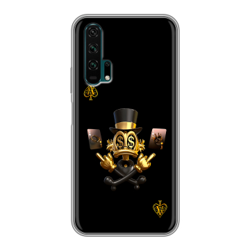 Силиконовый противоударный чехол на Huawei Honor 20 Pro с принтом Золотой скрудж макдак