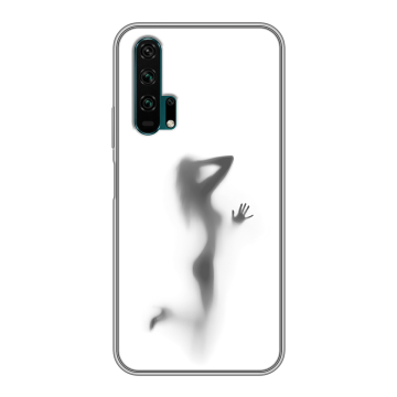 Силиконовый противоударный чехол на Huawei Honor 20 Pro с принтом Силуэт