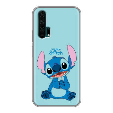 Силиконовый противоударный чехол на Huawei Honor 20 Pro с принтом Лило и Стич