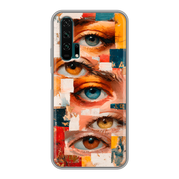 Силиконовый противоударный чехол на Huawei Honor 20 Pro с принтом Модный принт Силиконовый противоударный чехол на Huawei Honor 20 Pro с принтом Модный принт