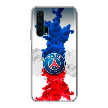 Силиконовый противоударный чехол на Huawei Honor 20 Pro с принтом PSG ПСЖ