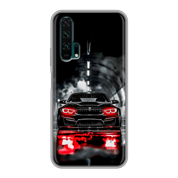 Силиконовый противоударный чехол на Huawei Honor 20 Pro с принтом BMW БМВ Силиконовый противоударный чехол на Huawei Honor 20 Pro с принтом BMW БМВ