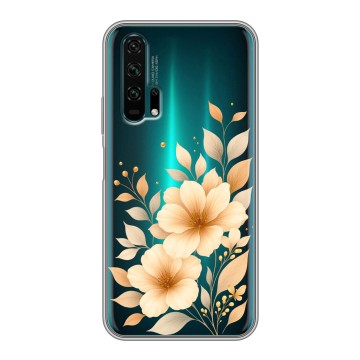 Силиконовый противоударный чехол на Huawei Honor 20 Pro с принтом для девушки