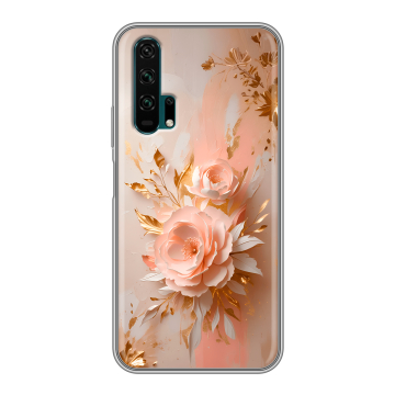 Силиконовый противоударный чехол на Huawei Honor 20 Pro с принтом женский