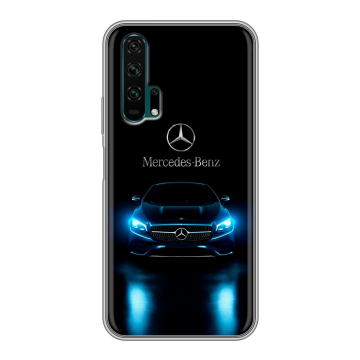 Силиконовый противоударный чехол на Huawei Honor 20 Pro с принтом Mercedes Мерседес